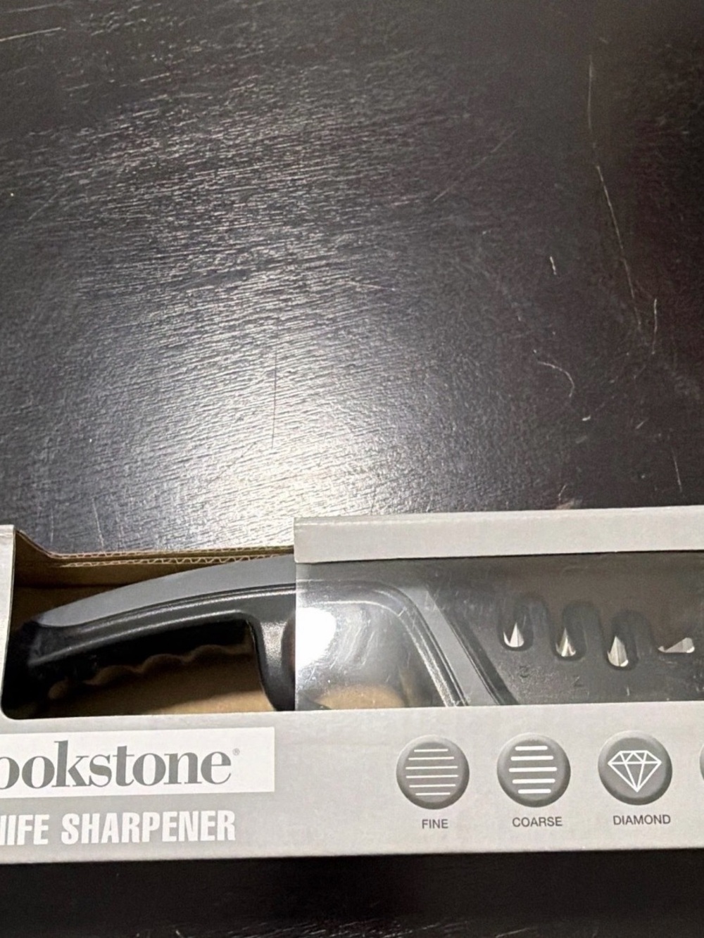 Brookstone Knife Sharpener in Black and Gray